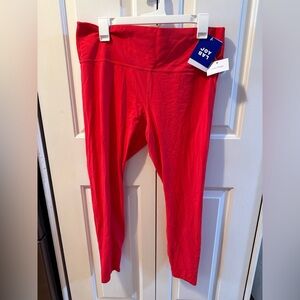 Women's High-Rise 7/8 Leggings - JoyLab Red Size XXL